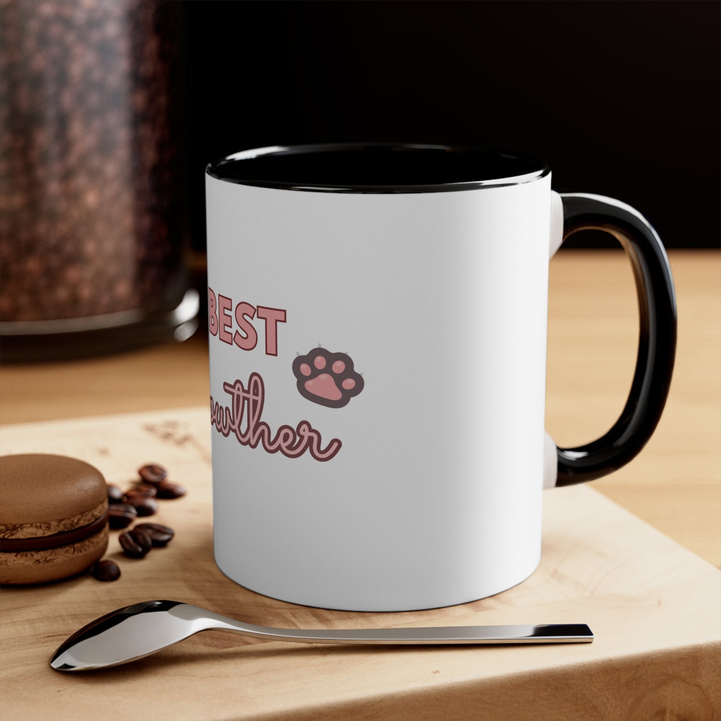 Cute Cat Lover Accent Mug - 'The Best Meowther' Gift for Pet Moms