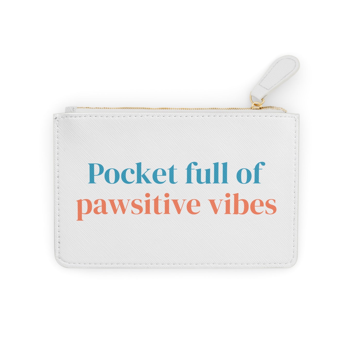 Pawsitive Vibes Mini Clutch Bag - Trendy Pet Lover Accessory