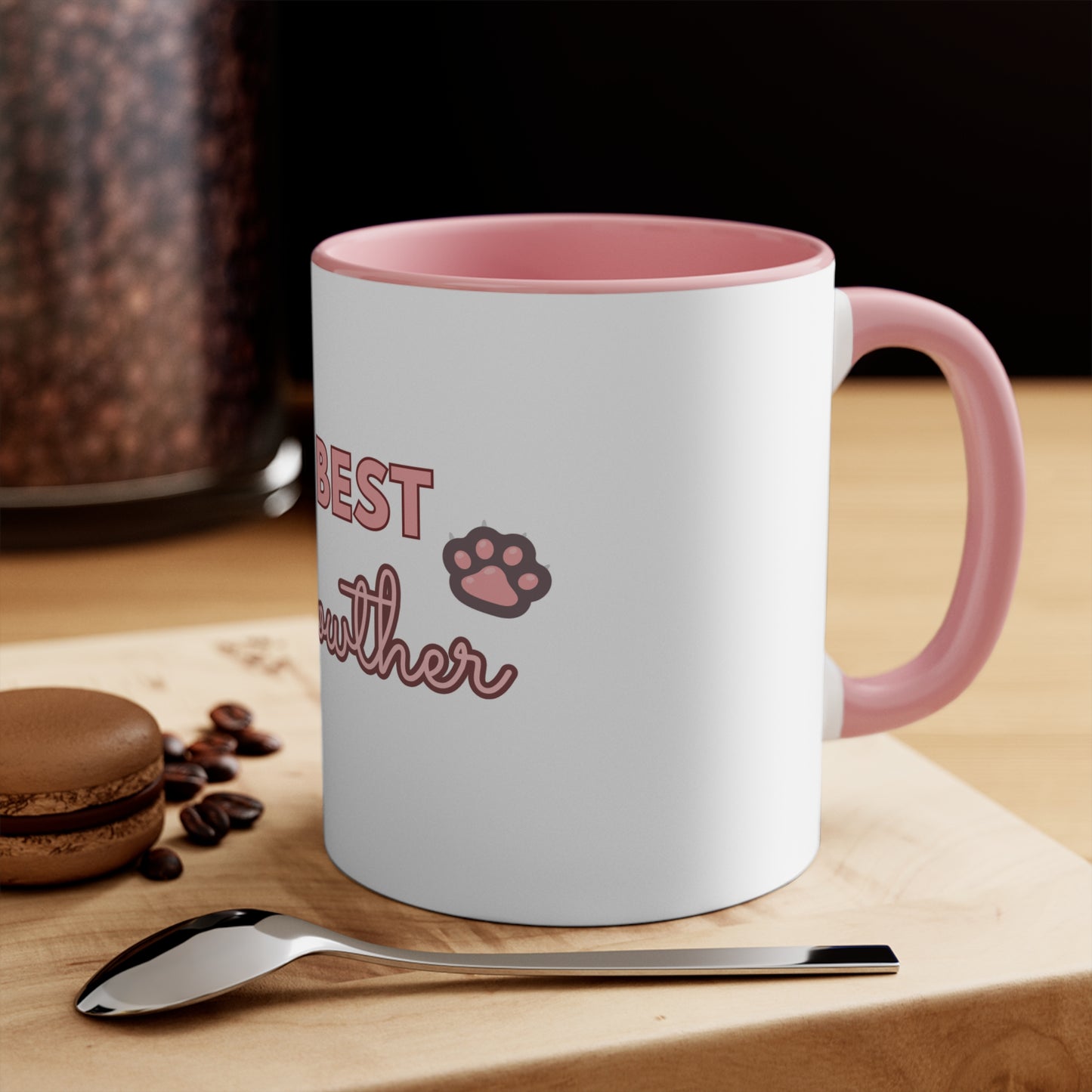 Cute Cat Lover Accent Mug - 'The Best Meowther' Gift for Pet Moms