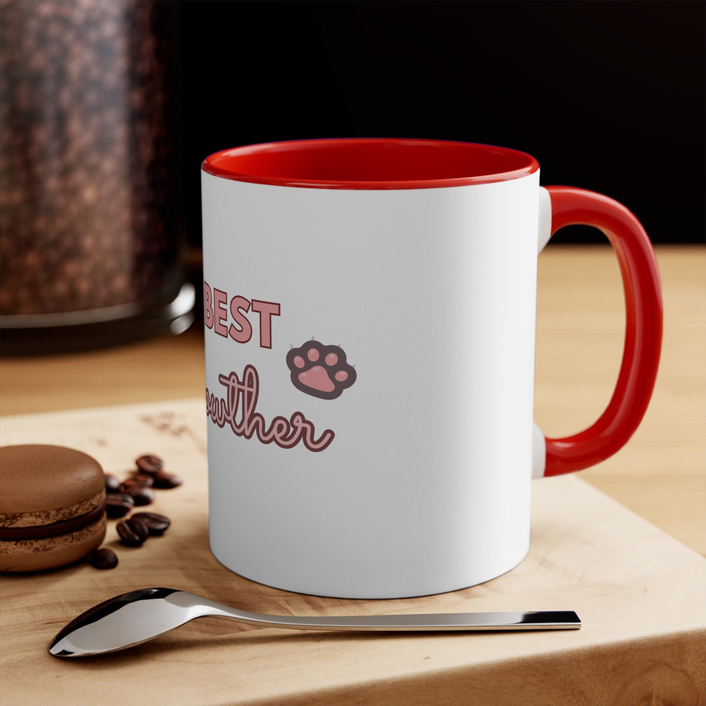 Cute Cat Lover Accent Mug - 'The Best Meowther' Gift for Pet Moms