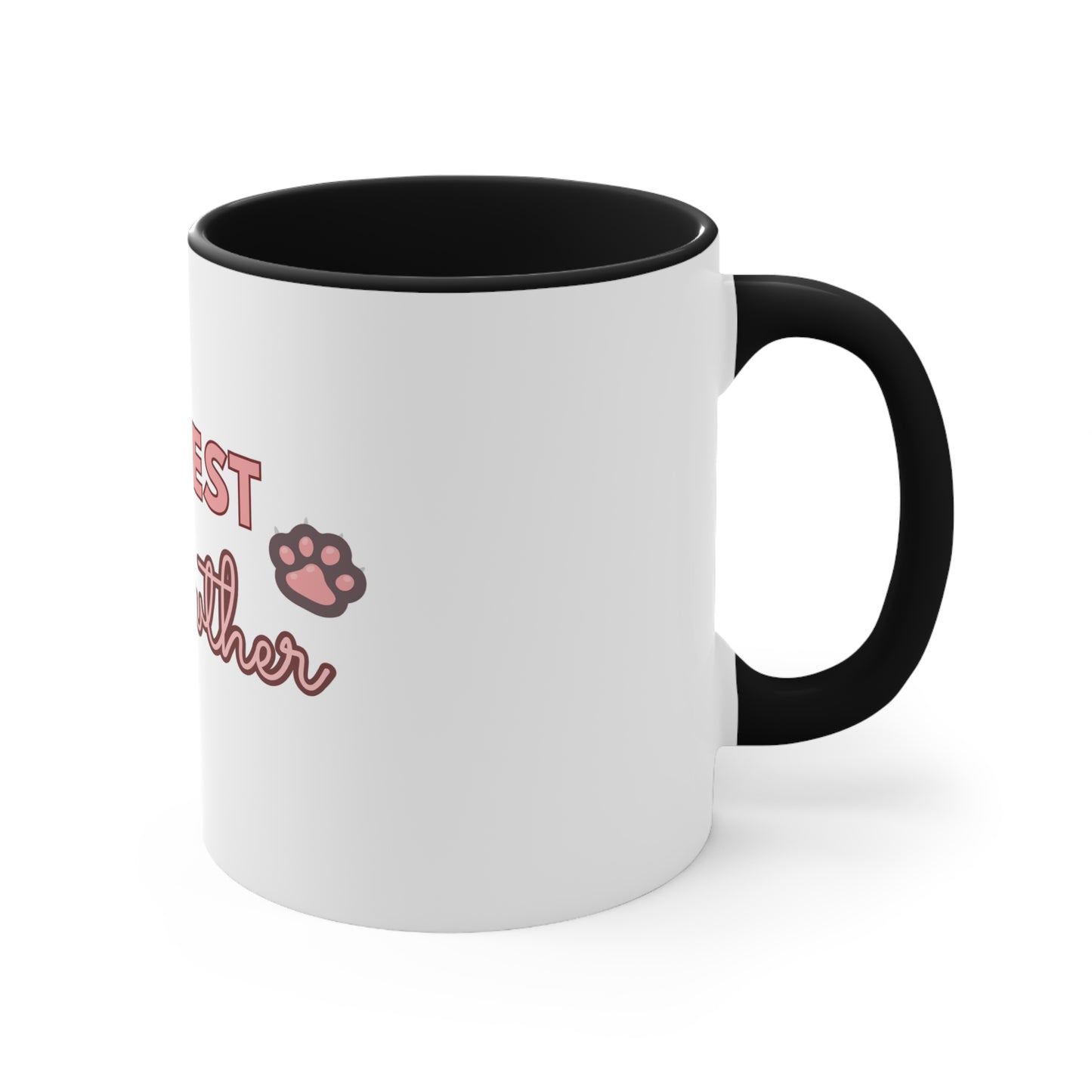 Cute Cat Lover Accent Mug - 'The Best Meowther' Gift for Pet Moms